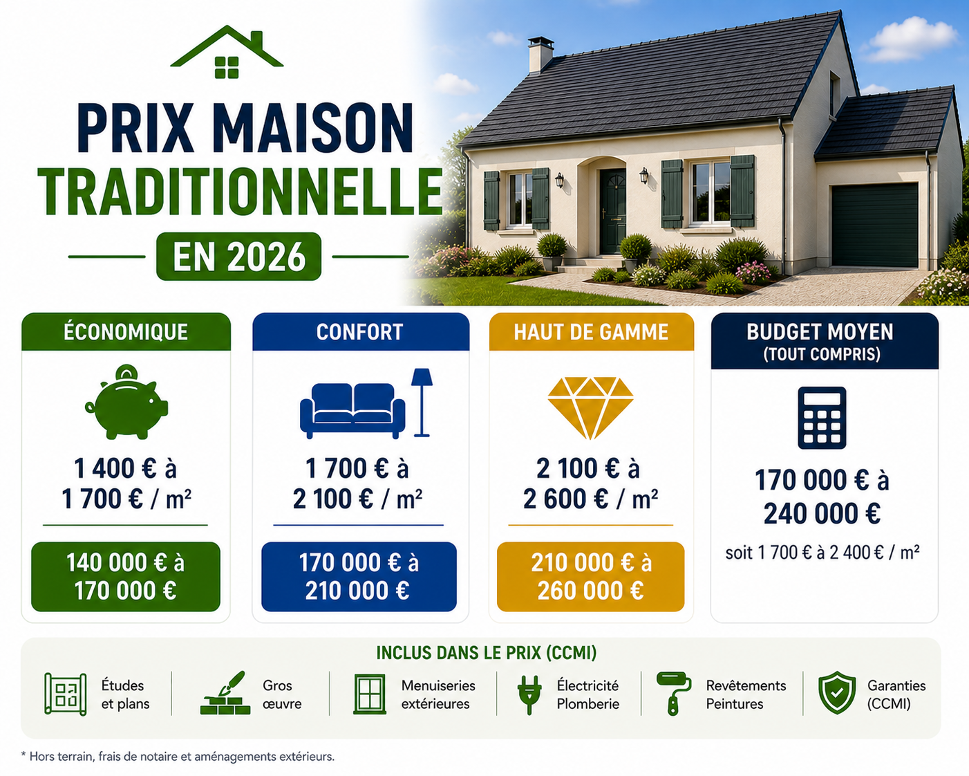 prix maison traditionelle