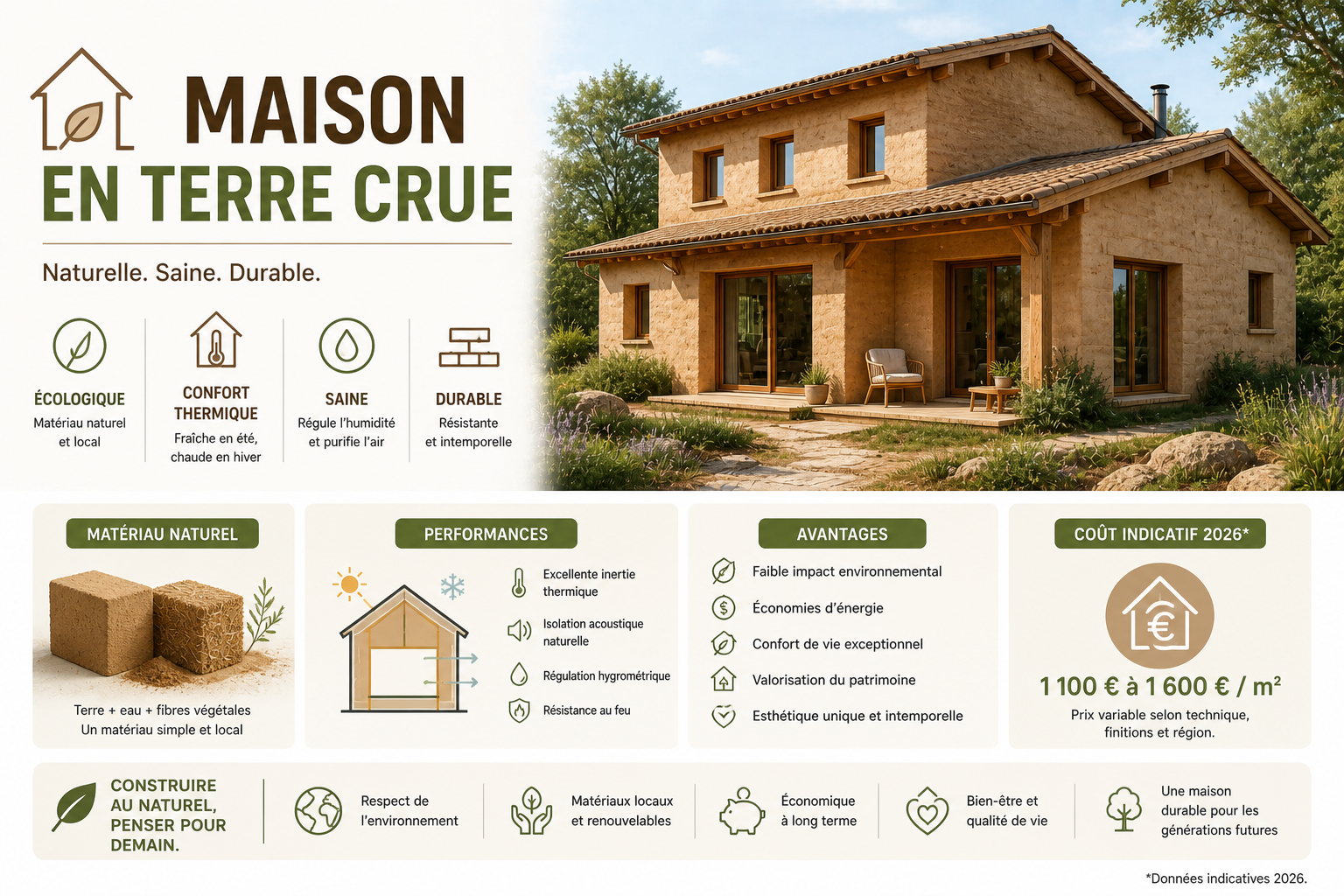 prix maison terre cuite