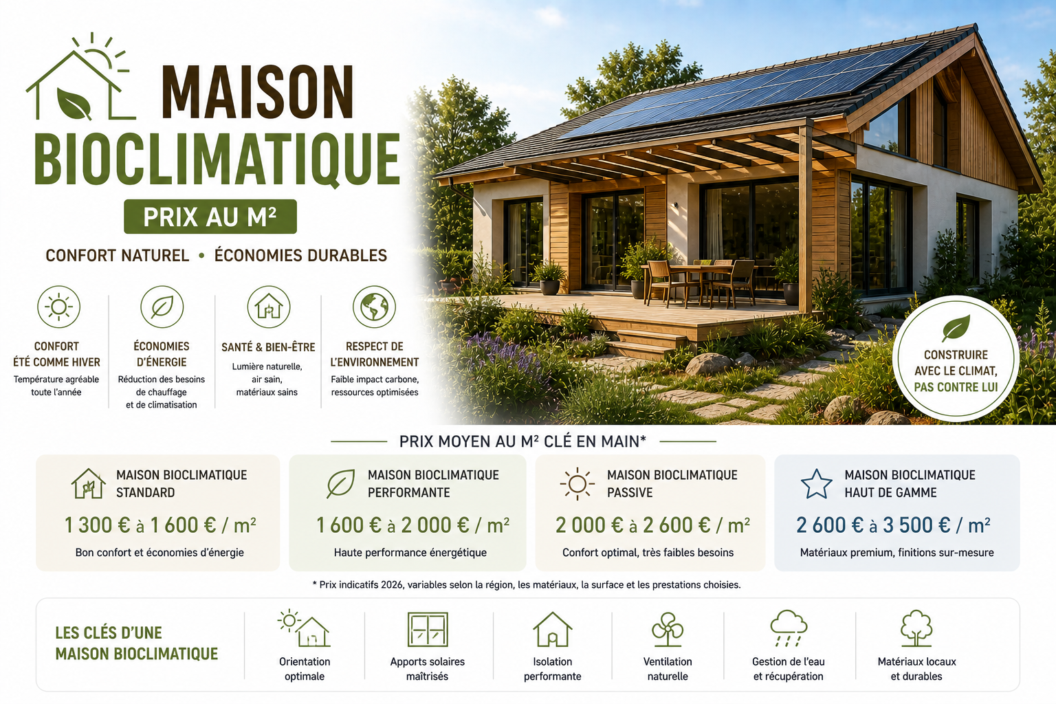 prix maison bioclimatique