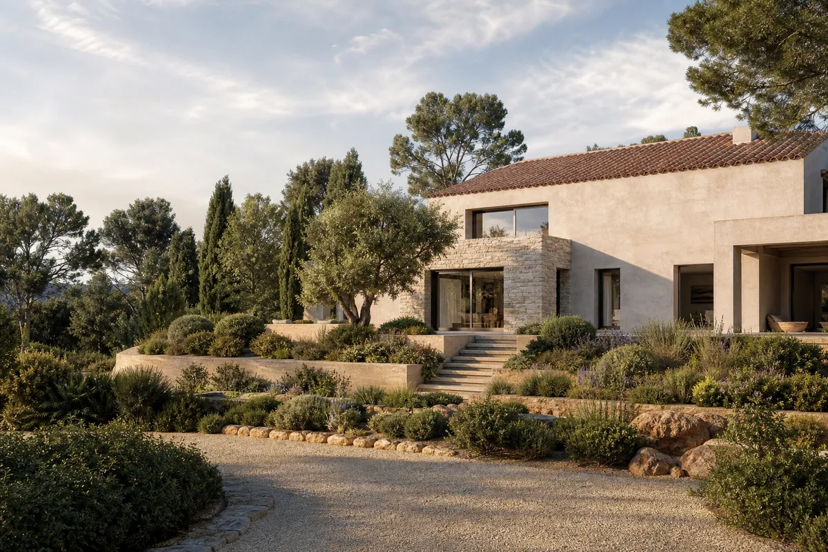 Terrain à bâtir à Rousset pour estimer le prix de construction en Provence