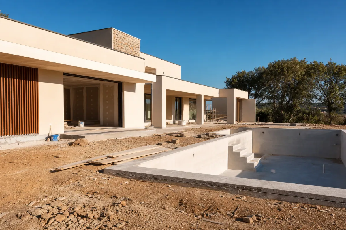 Maison avec piscine en construction : budget global et prix maison 2026