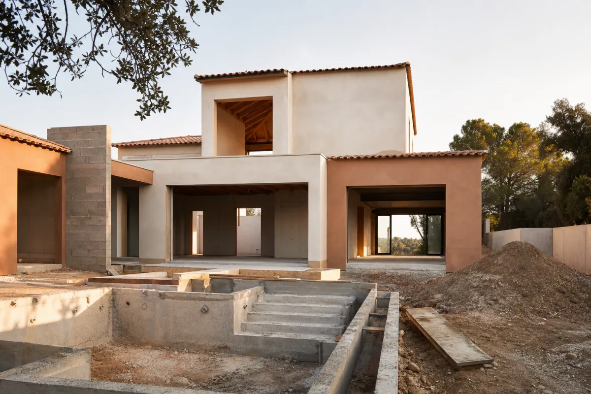 Maison 130 m2 en construction avec budget construction maison 2026