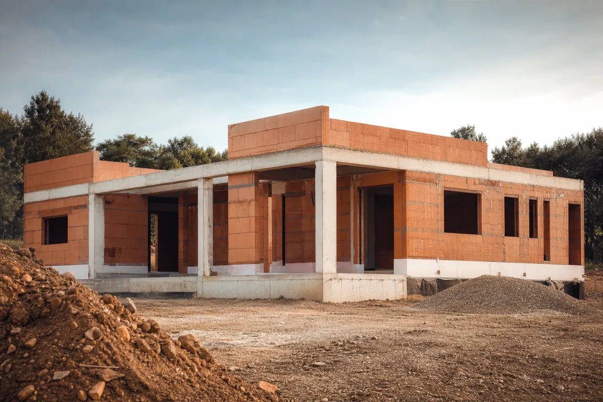 Maison hors d'eau hors d'air 100 m2 en chantier, budget construction 2026